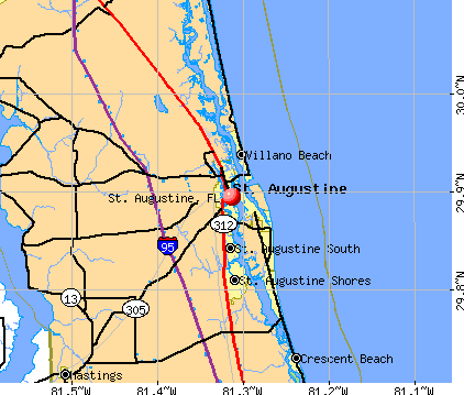St. Augustine, FL map