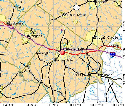 Covington, GA map