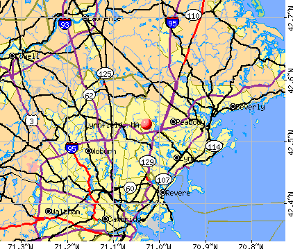 Lynnfield, MA map