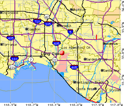 Los Alamitos, CA map