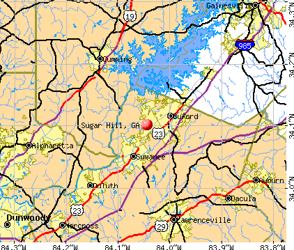 Sugar Hill, Georgia (GA 30518) profile: population, maps, real estate