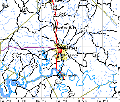 Somerset, KY map