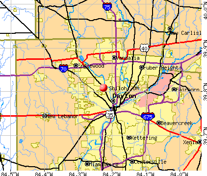 Shiloh, OH map