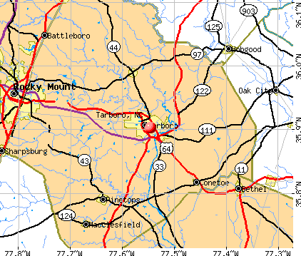 Tarboro, NC map