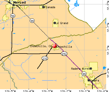 Chowchilla, CA map
