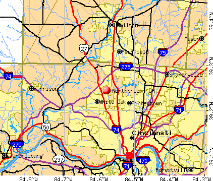 Northbrook, OH map