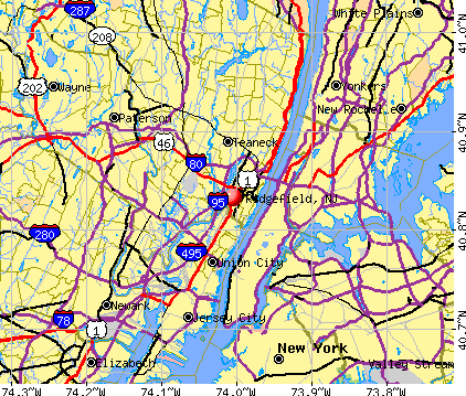 Ridgefield, NJ map