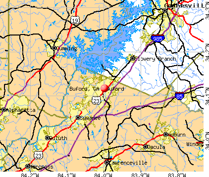 Buford, GA map