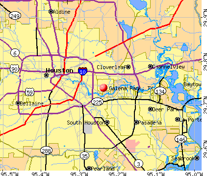 Galena Park, TX map
