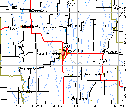 Maryville, MO map