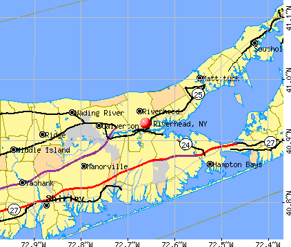 Riverhead, NY map