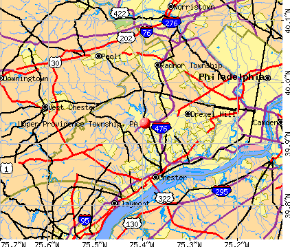 Upper Providence Township, PA map