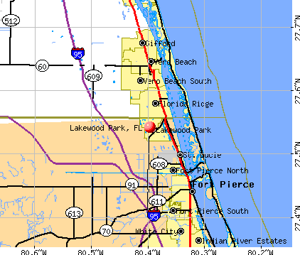 Lakewood Park, FL map