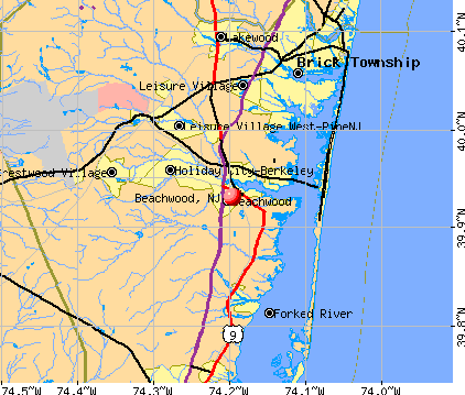 Beachwood, NJ map
