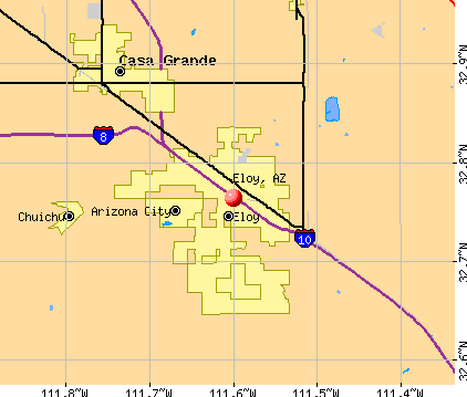 Eloy, AZ map