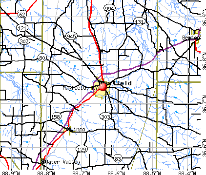 Mayfield, KY map