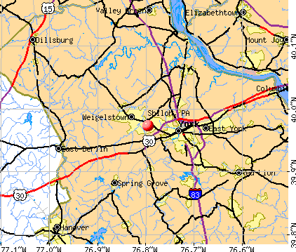 Shiloh, PA map