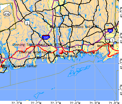Groton, CT map