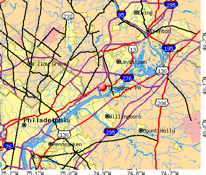 Croydon, PA map