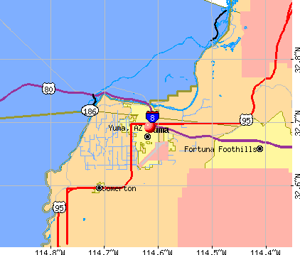 Yuma City Limits Map Yuma, Arizona (Az 85365) Profile: Population, Maps, Real Estate, Averages,  Homes, Statistics, Relocation, Travel, Jobs, Hospitals, Schools, Crime,  Moving, Houses, News, Sex Offenders