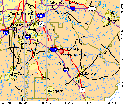 Stockbridge, GA map