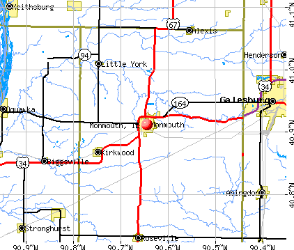 Monmouth, IL map