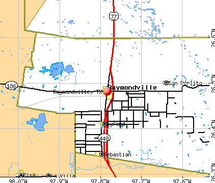 Raymondville, TX map
