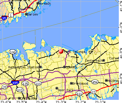 Fort Salonga, NY map