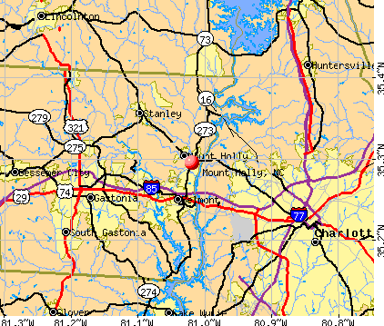 Mount Holly, NC map