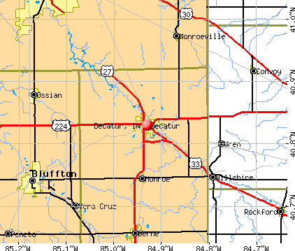 Decatur, IN map