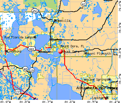 Mount Dora, FL map