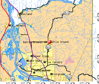 Battle Ground, WA map