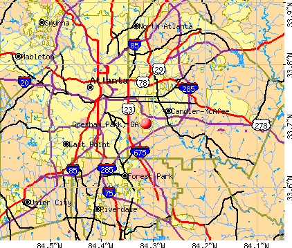 Gresham Park, GA map