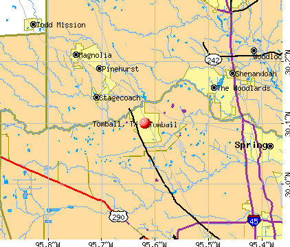Tomball, TX map