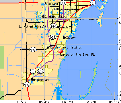 Lakes by the Bay, FL map