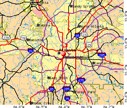 Map Of North Atlanta Suburbs Atlanta, Georgia (Ga) Profile: Population, Maps, Real Estate, Averages,  Homes, Statistics, Relocation, Travel, Jobs, Hospitals, Schools, Crime,  Moving, Houses, News, Sex Offenders