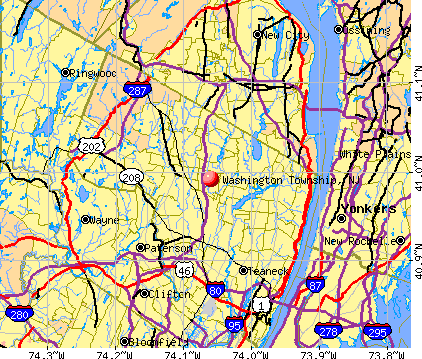 Washington Township, NJ map