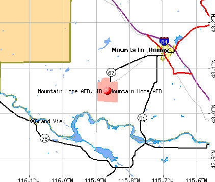 Mountain Home AFB, ID map