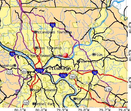 O'Hara Township, PA map