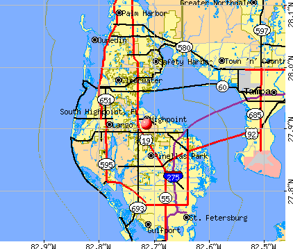 South Highpoint, FL map
