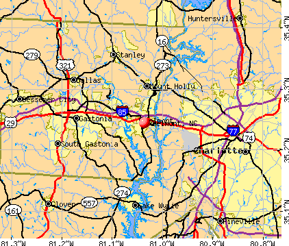 Belmont, NC map