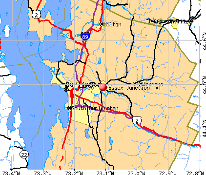 Essex Junction, VT map