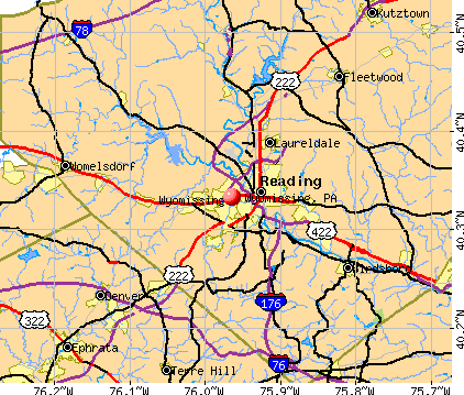 Wyomissing, PA map