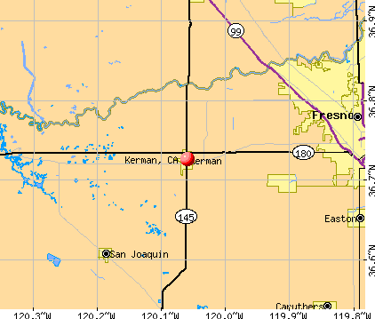 Kerman, CA map