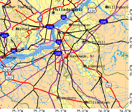 Runnemede, NJ map