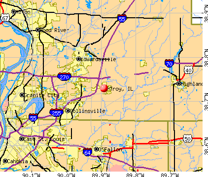 Troy, IL map