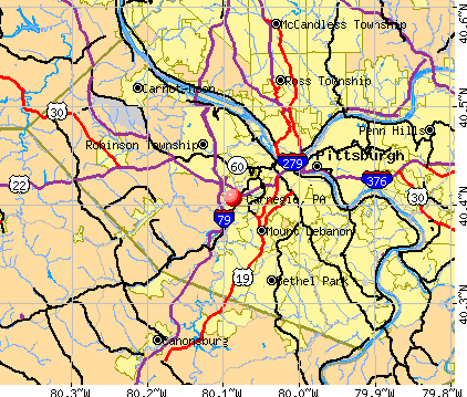 Carnegie, PA map
