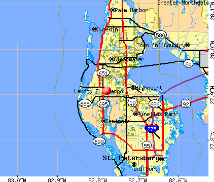 Largo, FL map