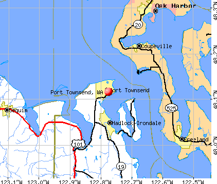 Port Townsend, WA map
