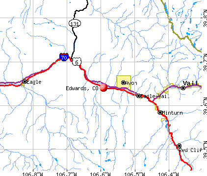 Edwards, CO map